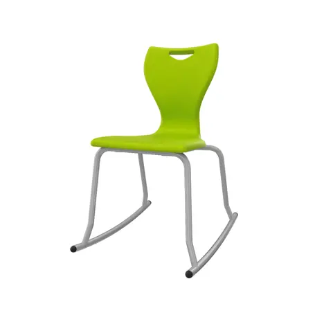 En Rock Educational Chair - Size 5 - Grey Frame - Lime Green